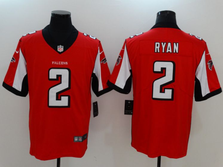 Men Atlanta Falcons #2 Ryan Red Nike Vapor Untouchable Limited NFL Jerseys->->NFL Jersey